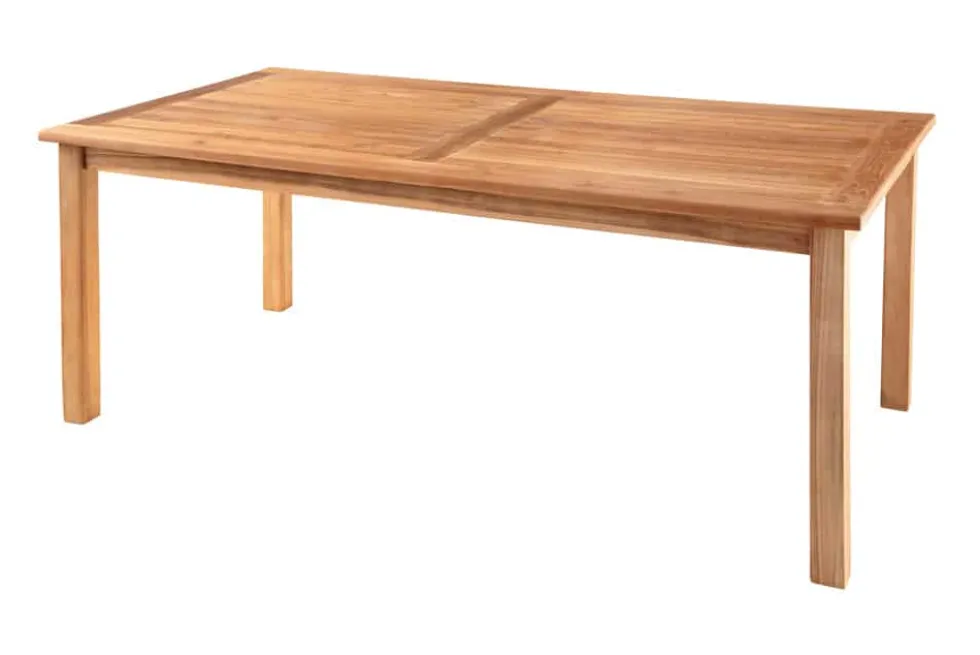 Massiver Gartentisch EMPIRE TEAK 180cm natur Teakholz