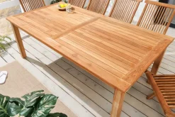 Massiver Gartentisch EMPIRE TEAK 180cm natur Teakholz