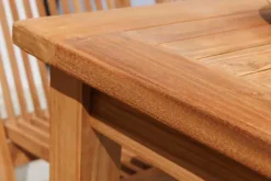 Massiver Gartentisch EMPIRE TEAK 180cm natur Teakholz