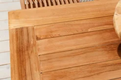 Massiver Gartentisch EMPIRE TEAK 150cm natur Teakholz