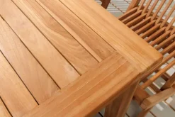 Massiver Gartentisch EMPIRE TEAK 150cm natur Teakholz