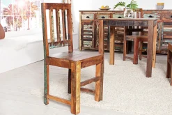 Massiver Holz Stuhl JAKARTA aus recycelten Fischerbooten