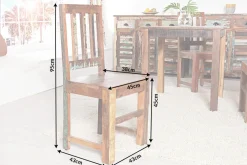 Massiver Holz Stuhl JAKARTA aus recycelten Fischerbooten