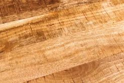 Massiver Industrial Esstisch GALAXIE 240cm natur Mangoholz oval Sterngestell