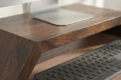 Massiver Monitorständer GATSBY 50cm braun Mangoholz Bildschirmständer Erhöhung