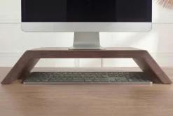 Massiver Monitorständer GATSBY 50cm braun Mangoholz Bildschirmständer Erhöhung
