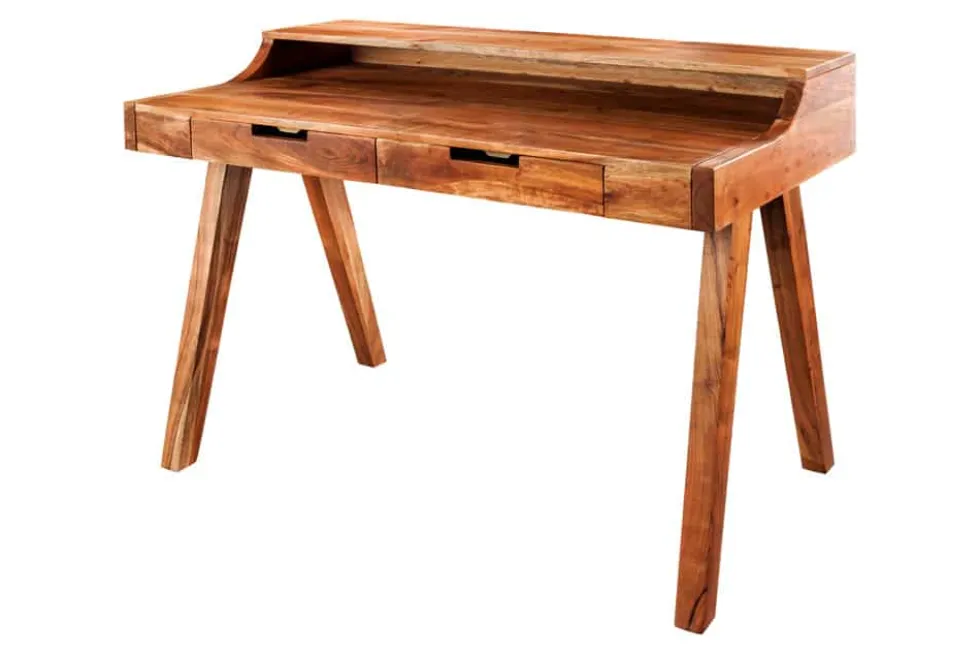 Massiver Sekretär MONSOON 100cm natur Akazienholz Schreibtisch