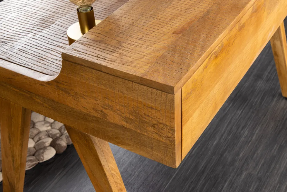 Massiver Sekretär MONSOON 120cm Mangoholz Schreibtisch