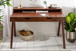 Massiver Sekretär MONSOON 120cm Akazie Schreibtisch Markant Finish
