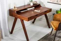 Massiver Sekretär MONSOON 120cm Akazie Schreibtisch Markant Finish