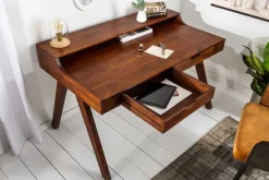 Massiver Sekretär MONSOON 100cm Akazie Schreibtisch Markant Finish