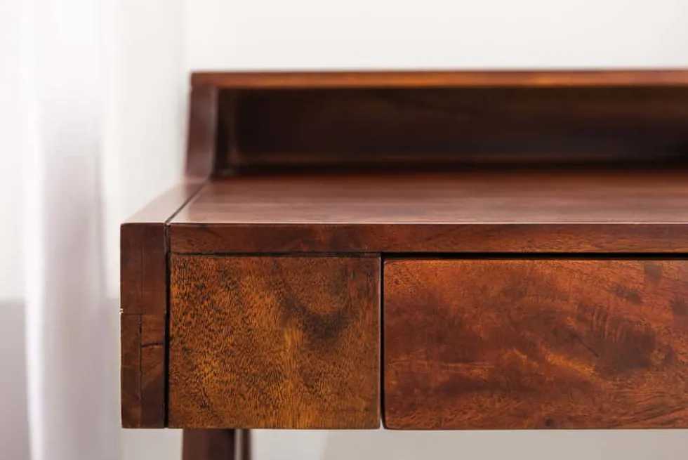 Massiver Sekretär MONSOON 100cm Akazie Schreibtisch Markant Finish