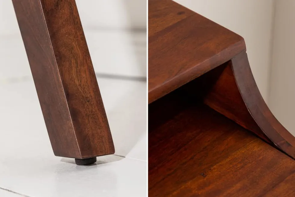 Massiver Sekretär MONSOON 100cm Akazie Schreibtisch Markant Finish
