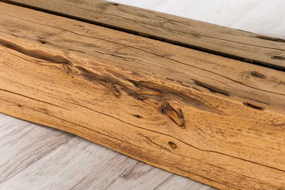 Massiver Spiegel JAVA 180cm natur recyceltes Teakholz hängend oder stehend