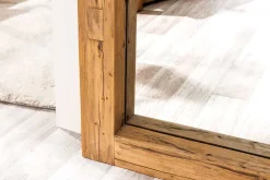 Massiver Spiegel JAVA 180cm natur recyceltes Teakholz hängend oder stehend