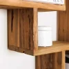 Massives Bücherregal JAVA 200cm natur recyceltes Teakholz Standregal Raumtrenner