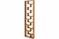 Massives Bücherregal JAVA 200cm natur recyceltes Teakholz Standregal Raumtrenner