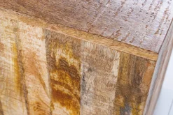 Massives 2er Set Beistelltisch CURACAO 45cm natur Mangoholz Würfel handmade Couchtisch
