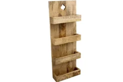 Massives Küchenregal HEMINGWAY 80cm Mangoholz Wandregal