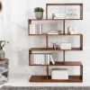 Massives Regal MAKASSAR XL 150cm braun Sheesham stone finish Bücherregal