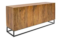 Massives Sideboard AMAZONAS 160cm Mangoholz natürliches Front Design