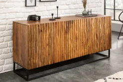Massives Sideboard AMAZONAS 160cm Mangoholz natürliches Front Design