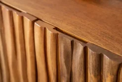 Massives Sideboard AMAZONAS 160cm Mangoholz natürliches Front Design