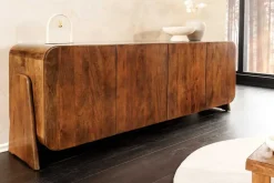 Massives Sideboard BRASIL 175cm braun Mangoholz sechs Fächer