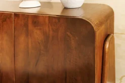 Massives Sideboard BRASIL 175cm braun Mangoholz sechs Fächer
