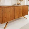 Massives Sideboard FINCA 150cm vintage braun recyceltes Pinienholz