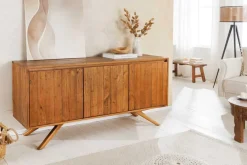Massives Sideboard FINCA 150cm vintage braun recyceltes Pinienholz