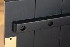 Massives Sideboard GATSBY 160cm schwarz gold Mangoholz Retro handmade