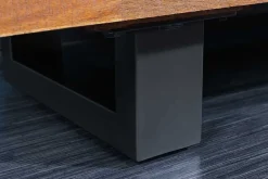 Massives Sideboard GENESIS 170cm braun geflammt Akazienholz Metall Industrial Design