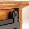 Massives Sideboard HERITAGE 150cm natur Pinienholz Industrial-Türen Metall Vitrine