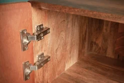 Massives Sideboard MARRAKESCH 160cm Mangoholz mit Verzierung Boho Stil