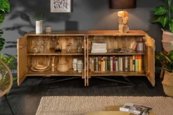 Massives Sideboard ORGANIC LIVING 175cm Mangoholz organisches Design