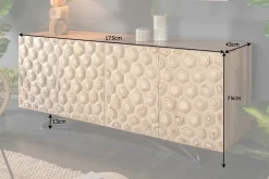 Massives Sideboard ORGANIC LIVING 175cm Mangoholz organisches Design