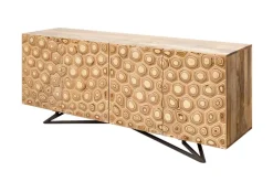 Massives Sideboard ORGANIC LIVING 175cm Mangoholz organisches Design