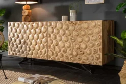 Massives Sideboard ORGANIC LIVING 175cm Mangoholz organisches Design