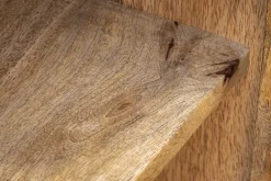 Massives Sideboard SNAKE 160cm braun Mangoholz mit 3D Schnitzereien schwarz Schlangen-Design