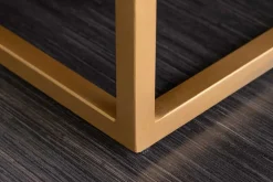 Massives Sideboard ZEN CIRCLES 180cm weiß schwarz gold Mangoholz 3D-Design