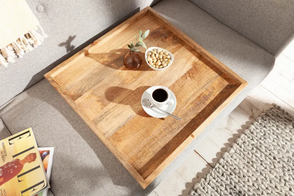 Massives Tablett MAKASSAR 50cm Mangoholz Servierbrett