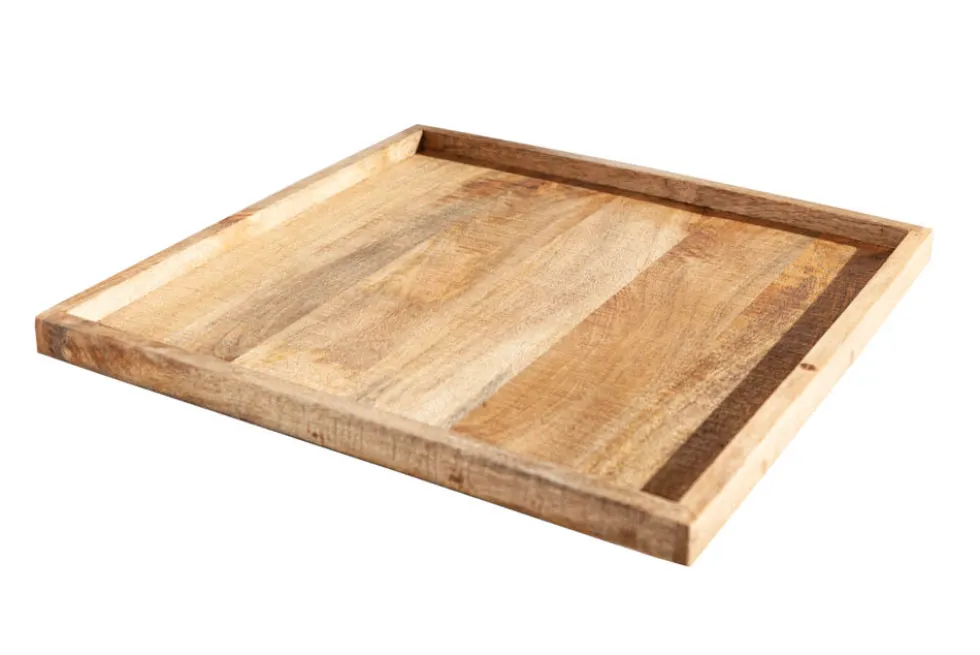 Massives Tablett MAKASSAR 50cm Mangoholz Servierbrett