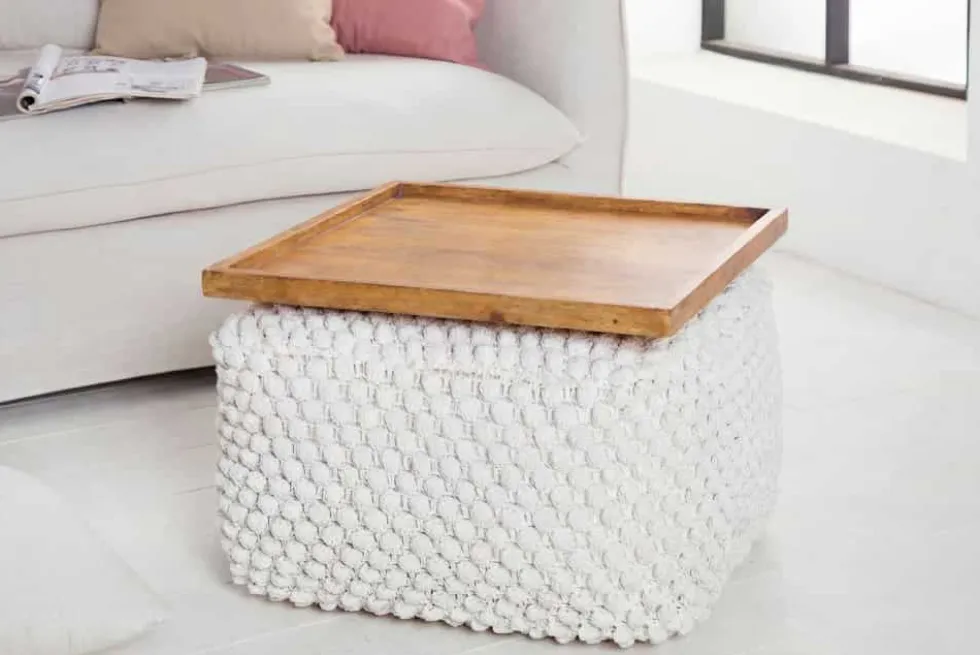 Massives Tablett MAKASSAR 50cm braun Mangoholz honey finish handmade