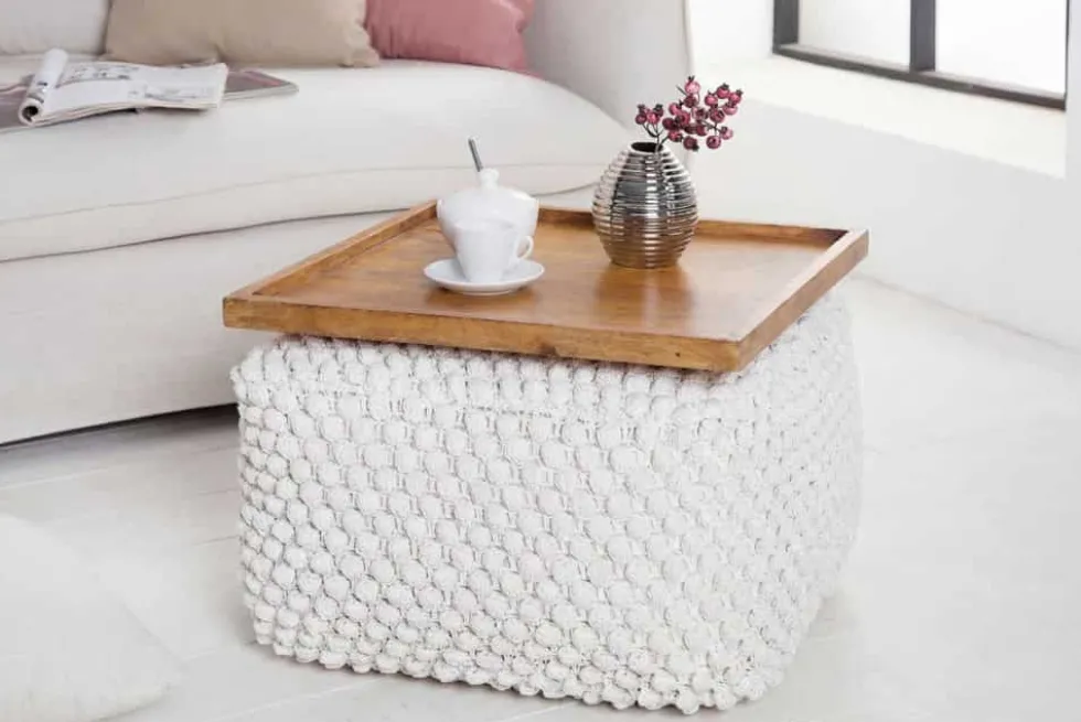 Massives Tablett MAKASSAR 50cm braun Mangoholz honey finish handmade