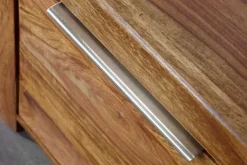 Massives TV-Board PURE 135cm braun Sheesham stone finish Lowboard Palisander