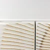 Massives TV-Lowboard GOLDEN SUNSET 180cm weiß gold Mangoholz 3D Schnitzereien Metallfüße