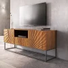 Massives TV-Lowboard SCORPION 160cm Mangoholz aufwendige 3D Schnitzereien