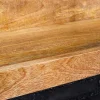 Massives Wandregal MAKASSAR 140cm natur Mangoholz handmade