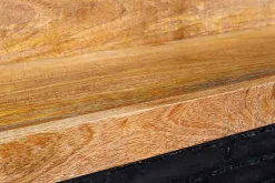 Massives Wandregal MAKASSAR 140cm natur Mangoholz handmade